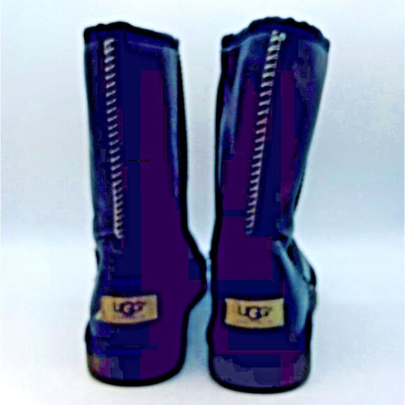 UGG Australia Oil Washed Sherpa Lined Leather Boots Women's 10 Waterproof Winter - Picture 4 of 13